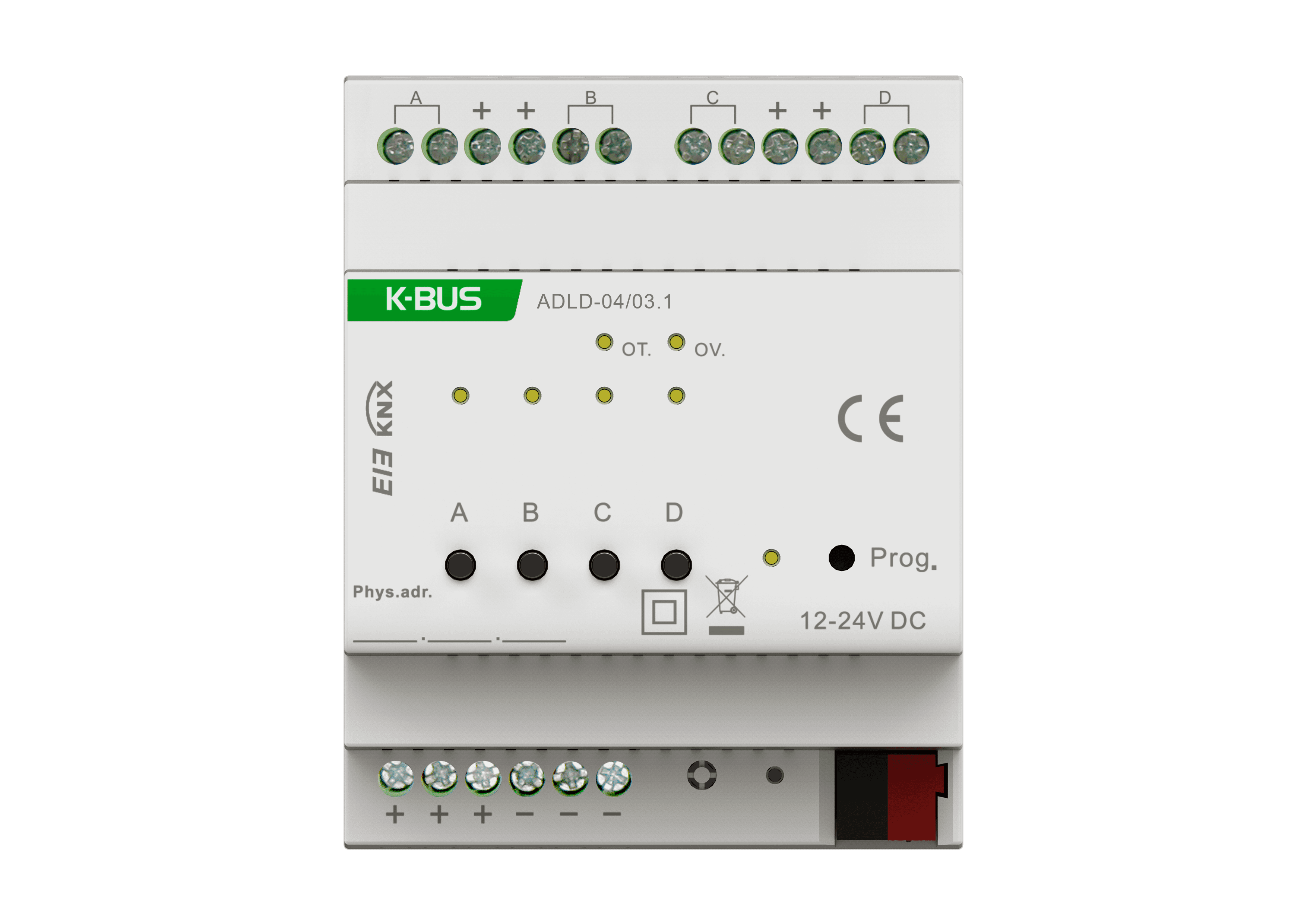 KNX LED Dimming Actuator 4-Fold, 4A, 4SU MDRC