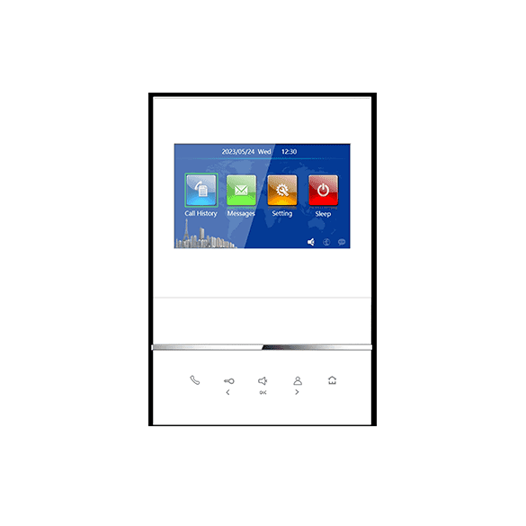 4.3 inch Indoor Monitor (24/48V) H-IS02-W