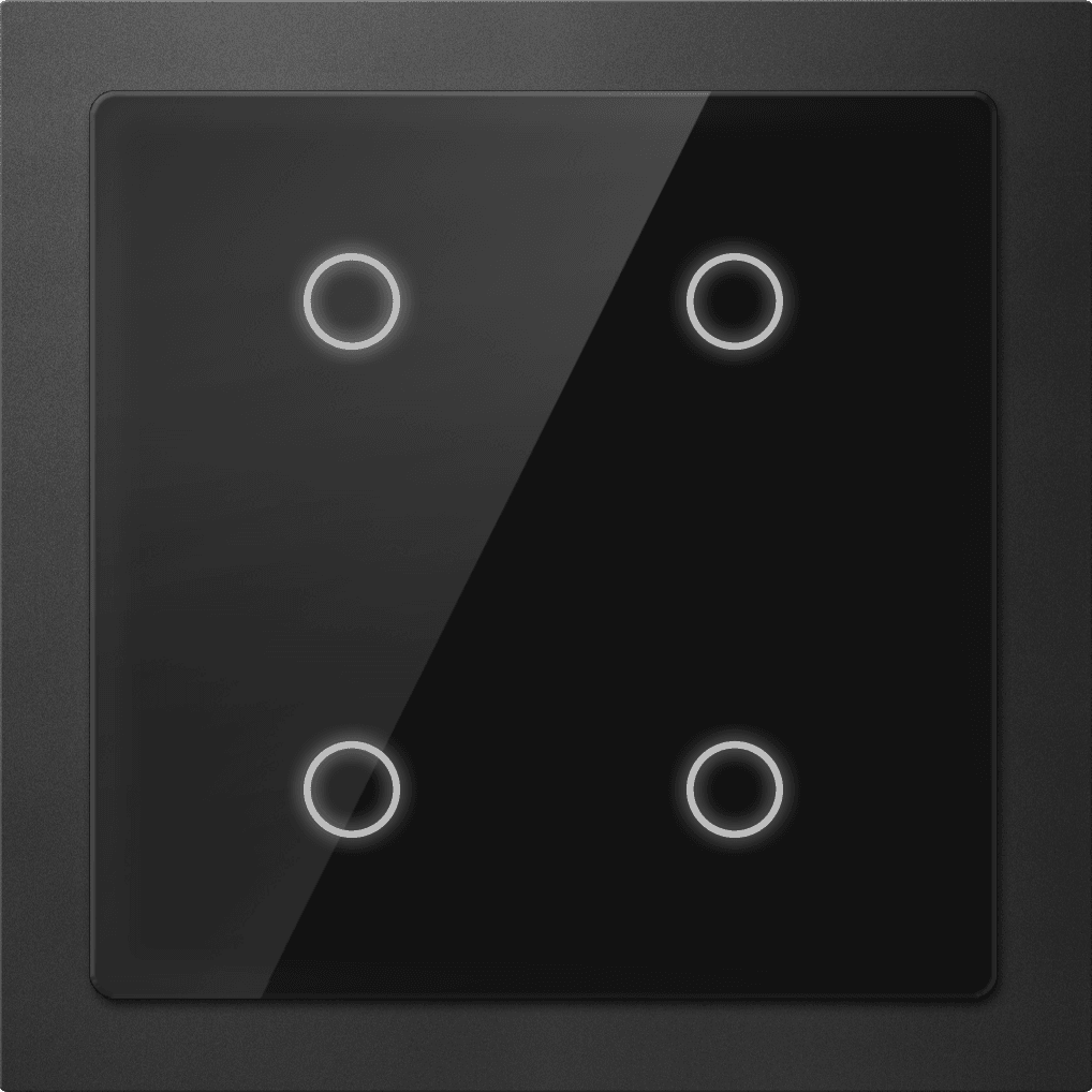 KNX Touch Button Slim, 4-Button